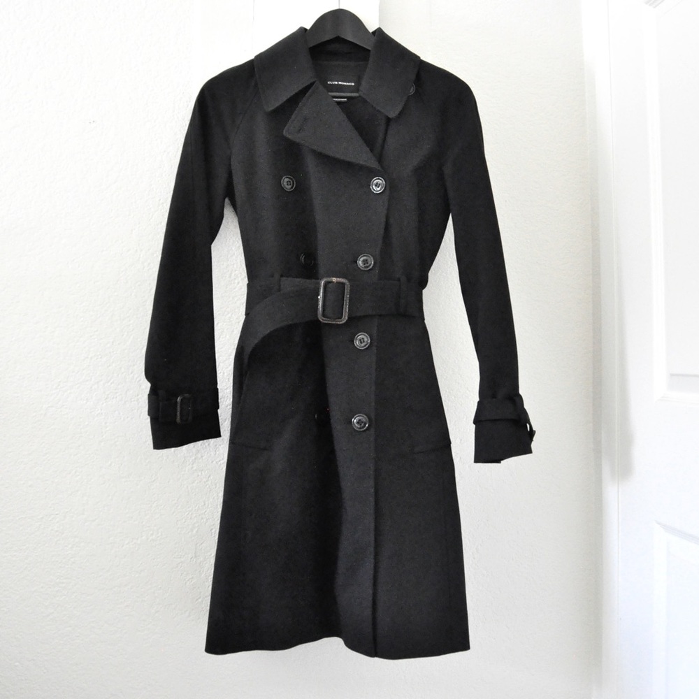 Club Monaco Matie Trench Jackets & Coast Black XS